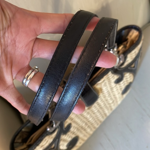 Brighton Straw With Leather Trim Shoulder/Tote Bag - Picture 7 of 13